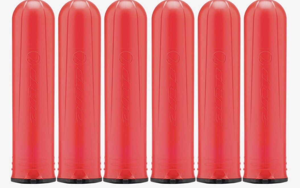 Dye Alpha 150 Round Paintball Pods (6-Pack) - Red