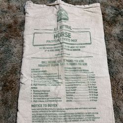 14x26 All Natural Horse Pasture Seed Mix Canvas Sack by IFA