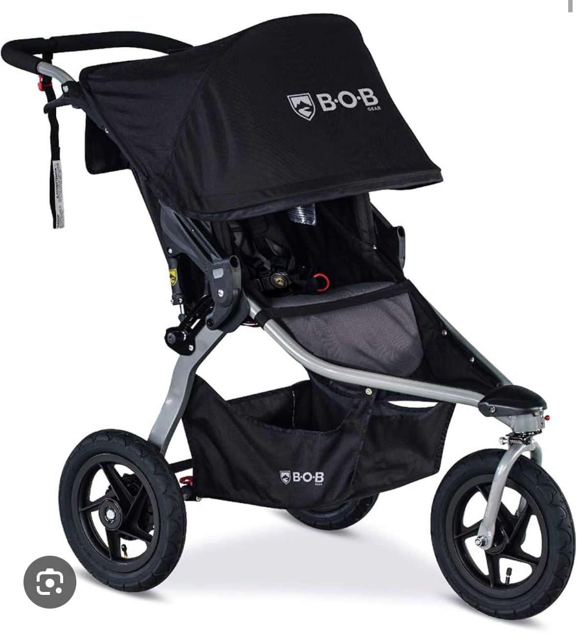 BOB Rambler Stroller 2020 with Nuna Car Seat Adapter and BOB Gear Handlebar Console
