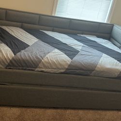 Upholstered Grey Day Bed Frame. Make Me And Offer