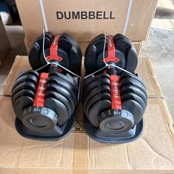 I’m Selling Pair Adjustable Dumbbell Brand New In Solid Boxes Each Dumbbell (5 Lbs To 52 Lbs 5 Lbs) $240 