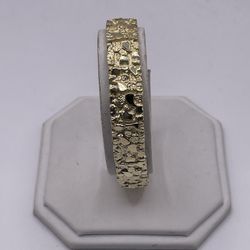 10KT Yellow Gold Nugget Bracelet