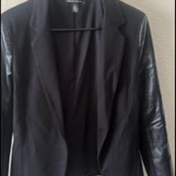 Leather Blazer Jacket 