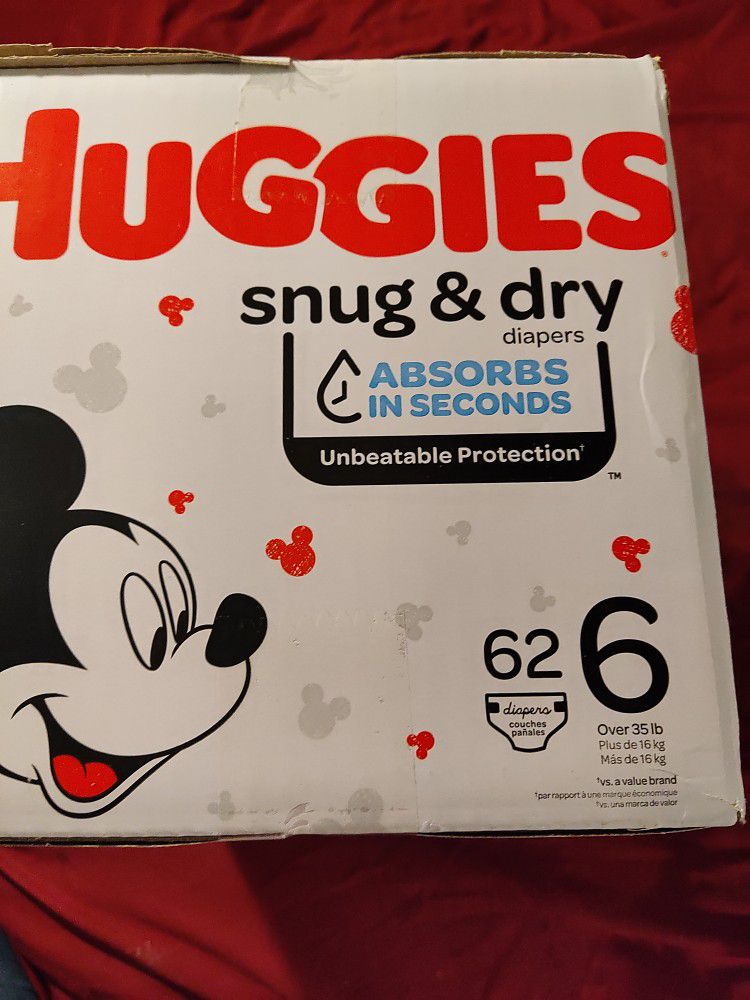 Huggies Snug & Dry Diapers (Size 6) 