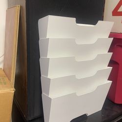 Metal Wall Mount Magazine File Rack 