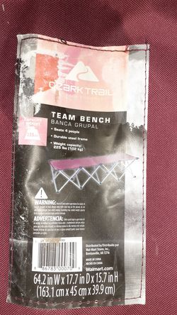 Team bench $25