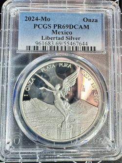 2024-MO 1 Oz Silver .999 Mexico Libertad Onza
