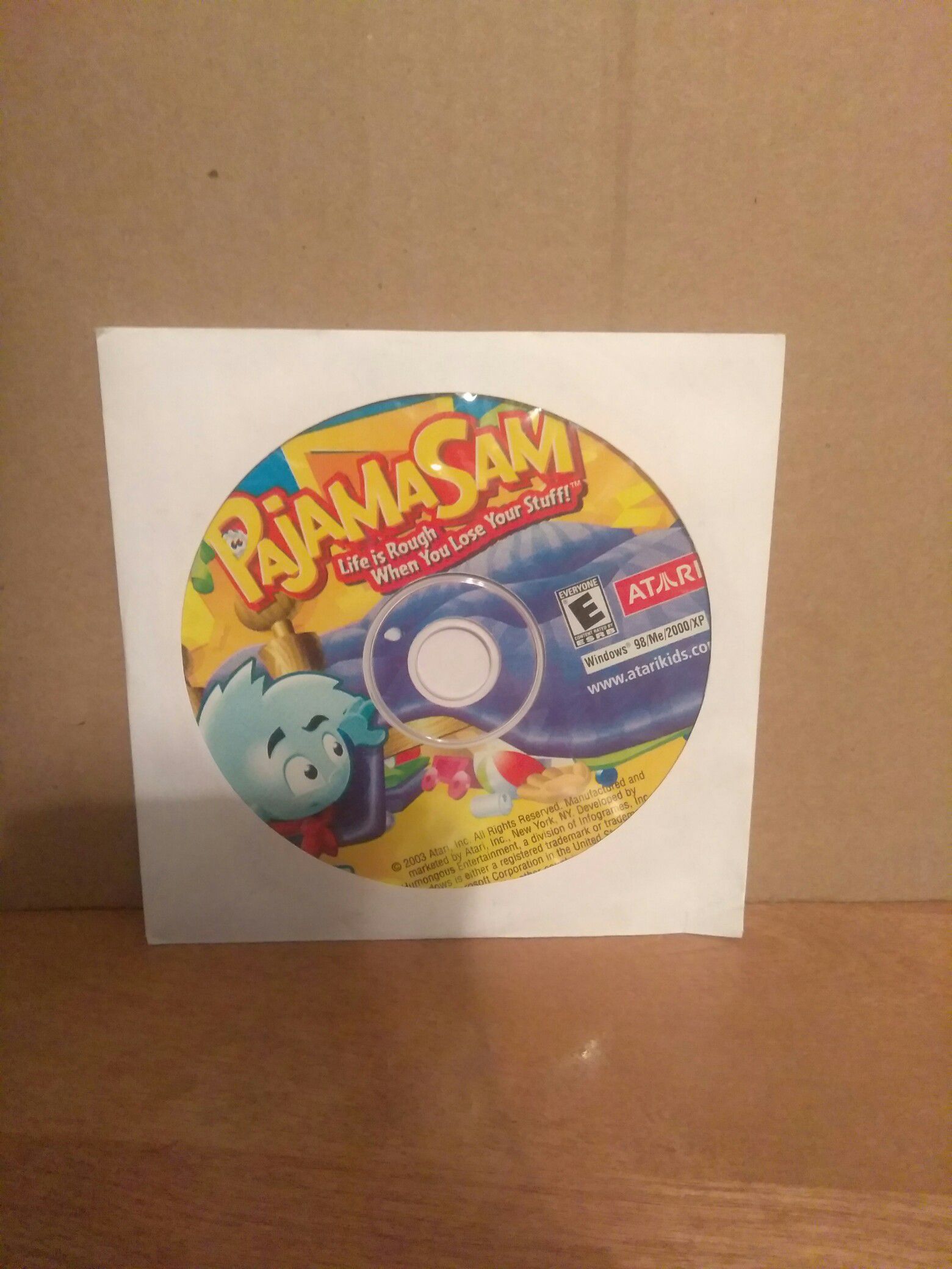 Pajama Sam CD ROM games