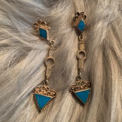 Sterling Silver Turquoise Earrings 