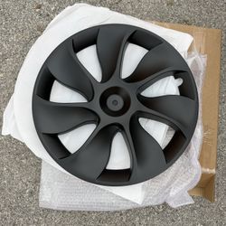 Tesla Model Y Matte Black Hubcap 