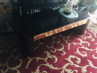 Glass Coffee Table With 2 Side Table