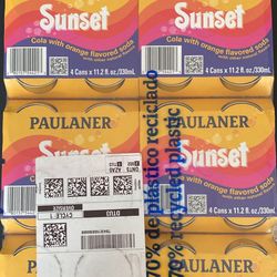 Paulaner Sunset Orange/Cola Soda from Germany 24 Cans