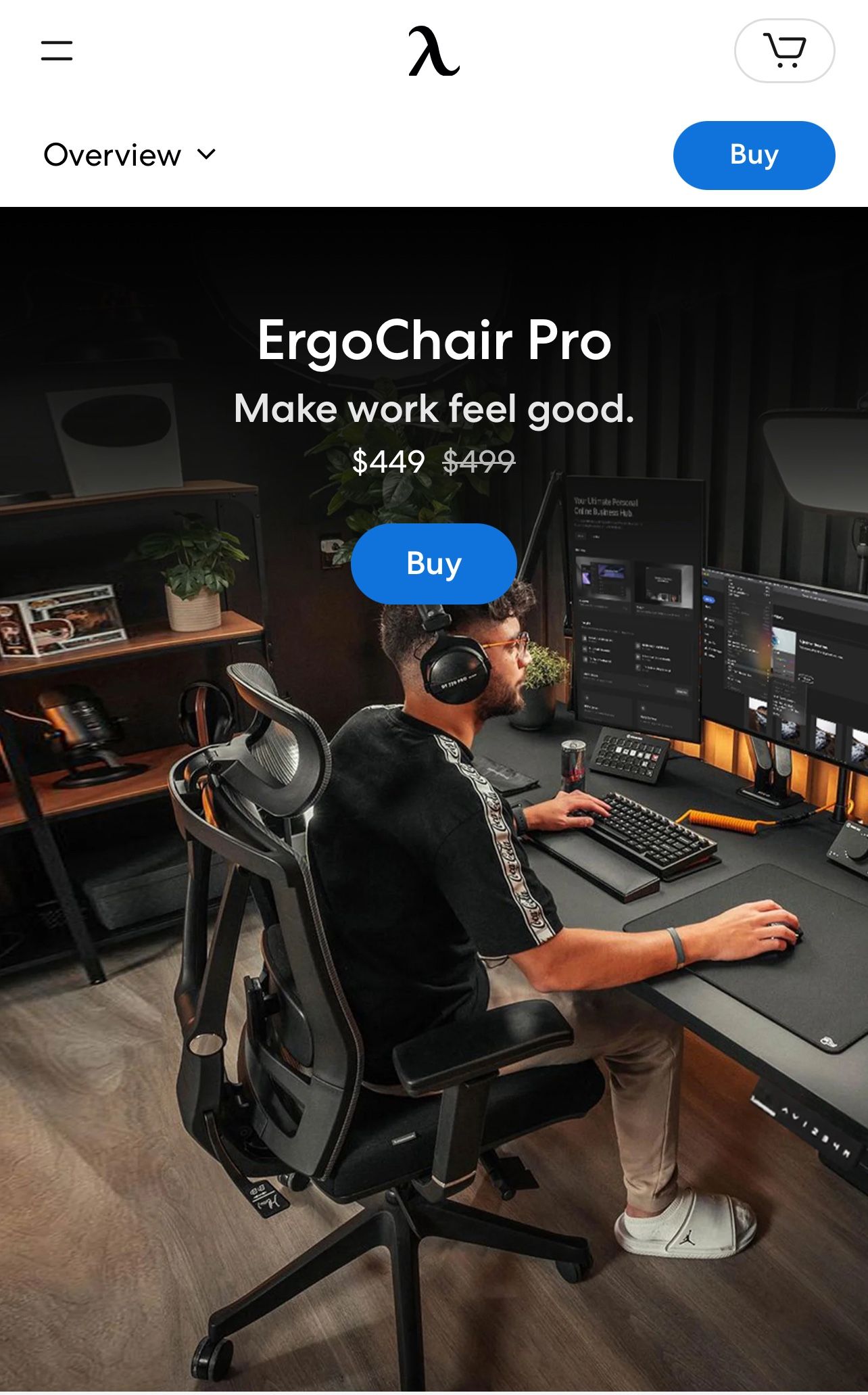 Autonomous ErgoChair Pro Office Chair Lumbar Support