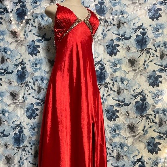 Princess Collection Red Gown Size 0 W/ Tiara