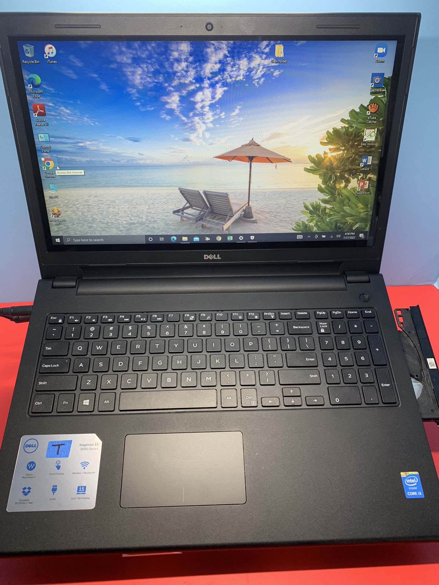 TOUCHSCREEN i3 INSPIRON SSD GBcapacity