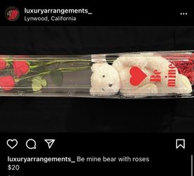 Bear With Roses