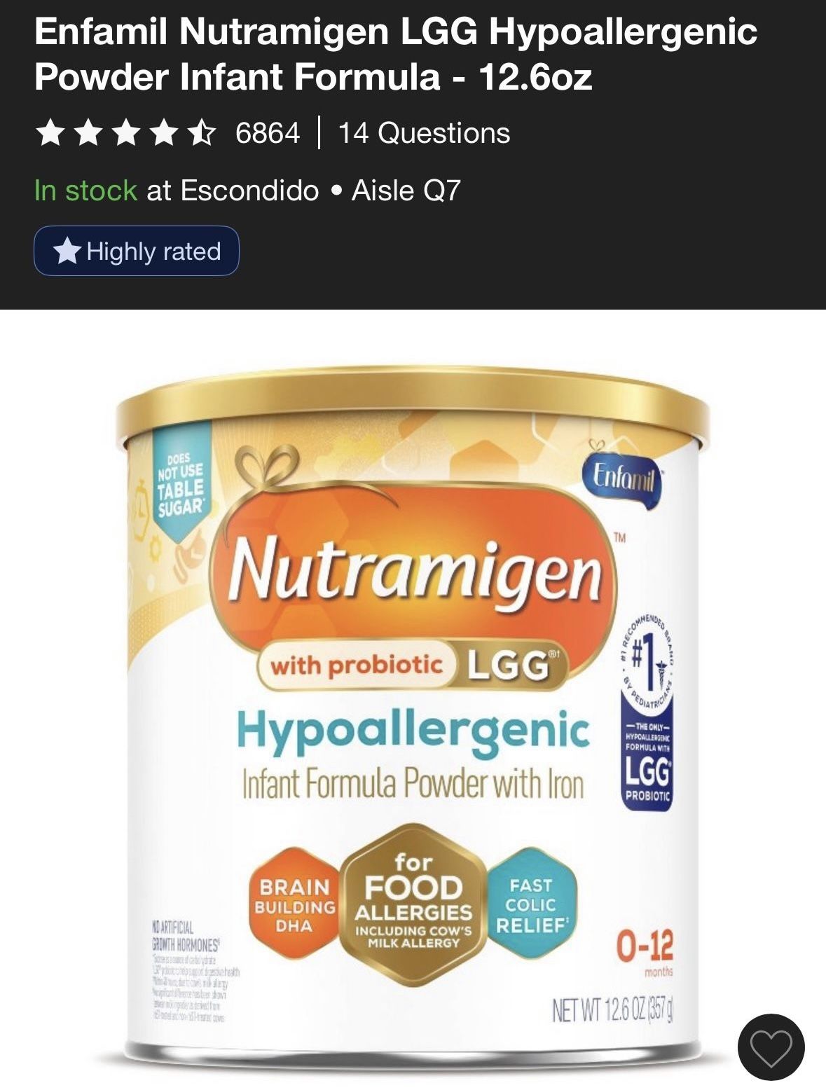 Nutramigen Formula