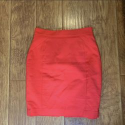 H&M Red Pencil Skirt