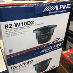 Alpine Type R 10 Inch Subwoofer 