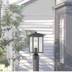 Outdoor Post Lights, Outdoor Post Lighting Fixture, Exterior Post sconces for Patio,Pathway, Driveway, Front/Back Door, Post Lamp in Black Finish (Bla