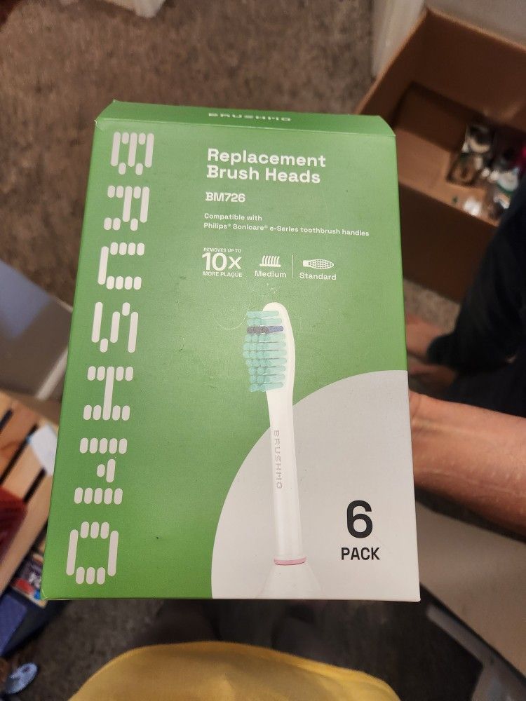 Replacement Tooth Brush Heads Unused 6 Pack