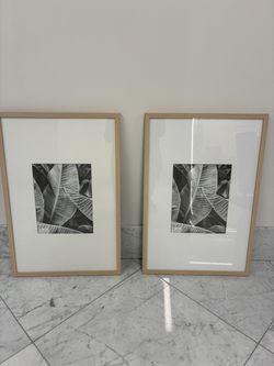 Threshold 20x30 Light Wood Frames – Set of 2 w Prints