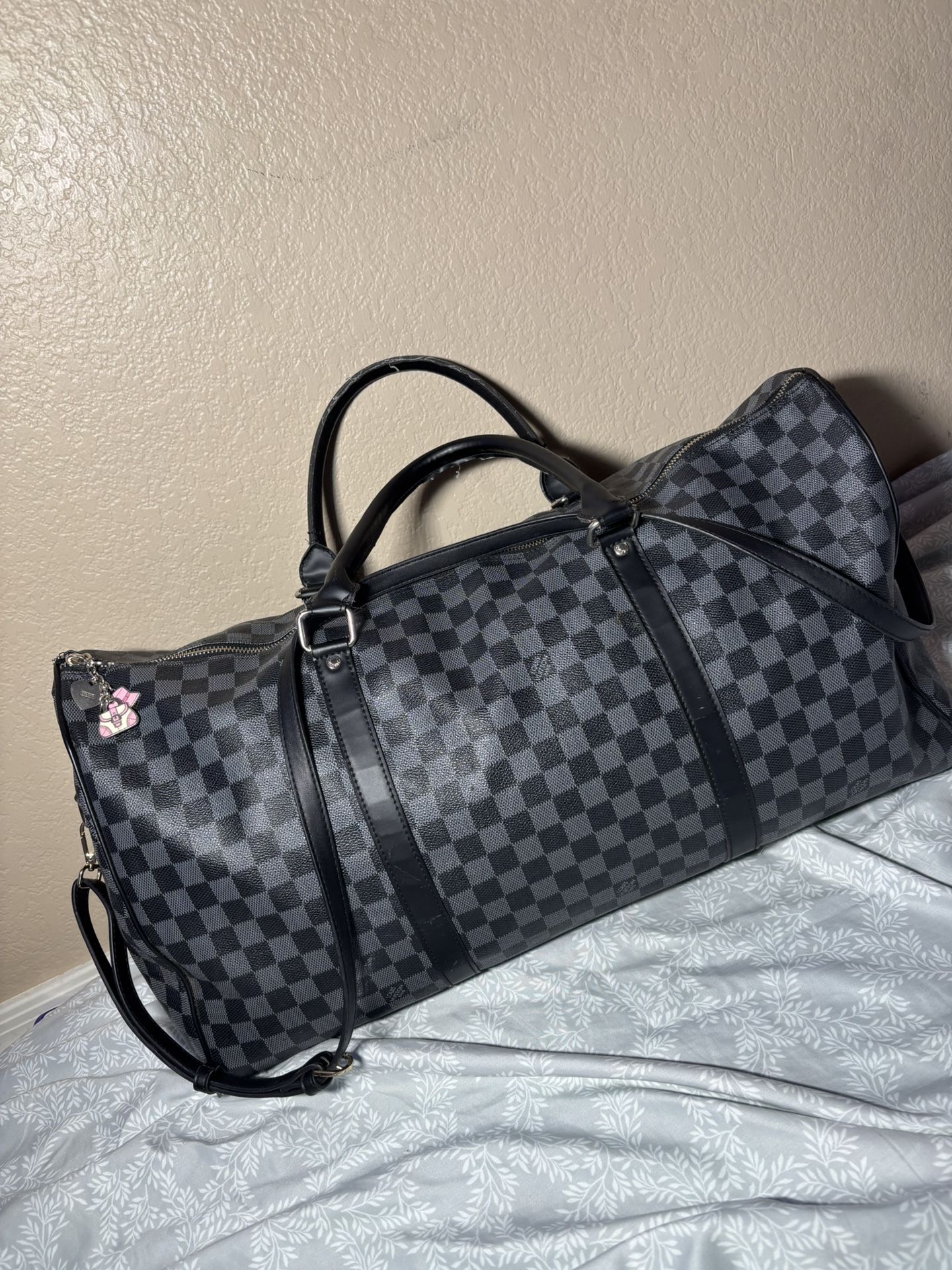 Authentic Black Louis Vuitton Duffle Bag 