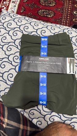 Kirkland signature men’s five pocket performance paint comfort waste man size 36 x 34