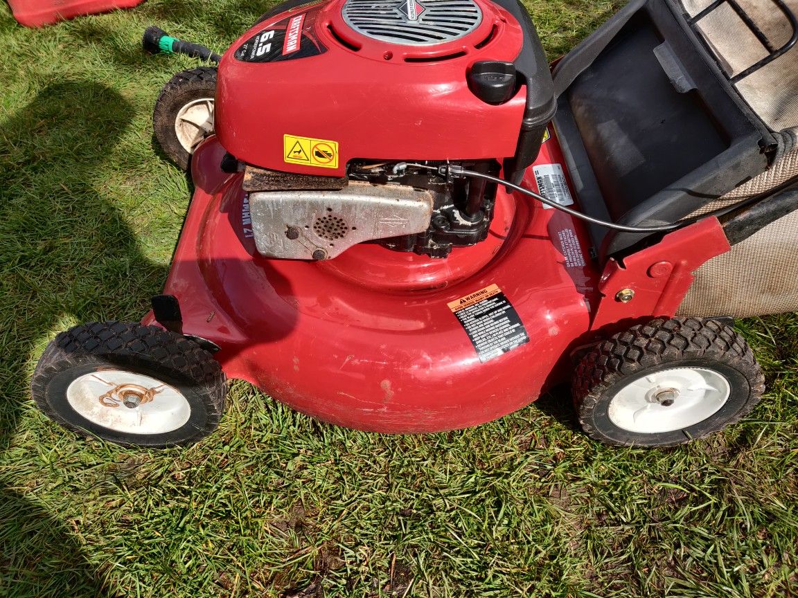 Craftsman 6.5 horsepower 21 in cutting 3 in 1 with bag push lawn mower ...