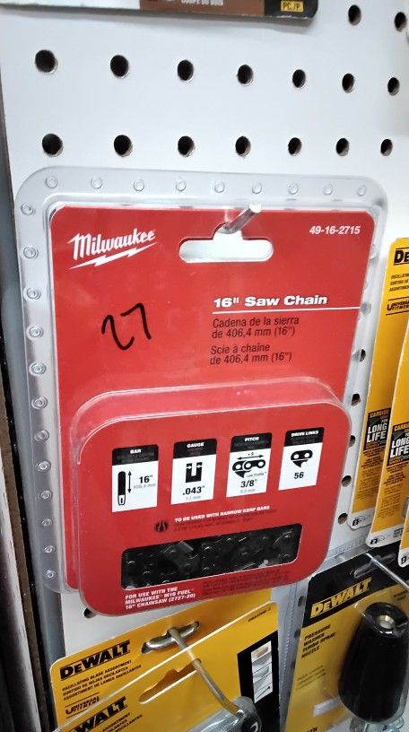 MILWAUKEE 16" SAW CHAIN