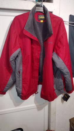 Cabela's Red and Gray Zip-Up Jacket