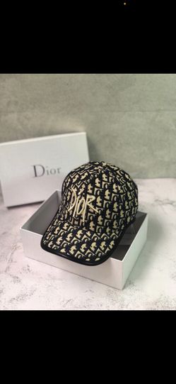 Embroidered Baseball Cap Unisex Blue And White
