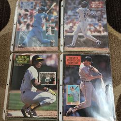 Vintage 1991 Beckett Baseball Card Monthly Magazines/11 Total 