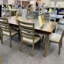 7pc Dinning Table Set $799