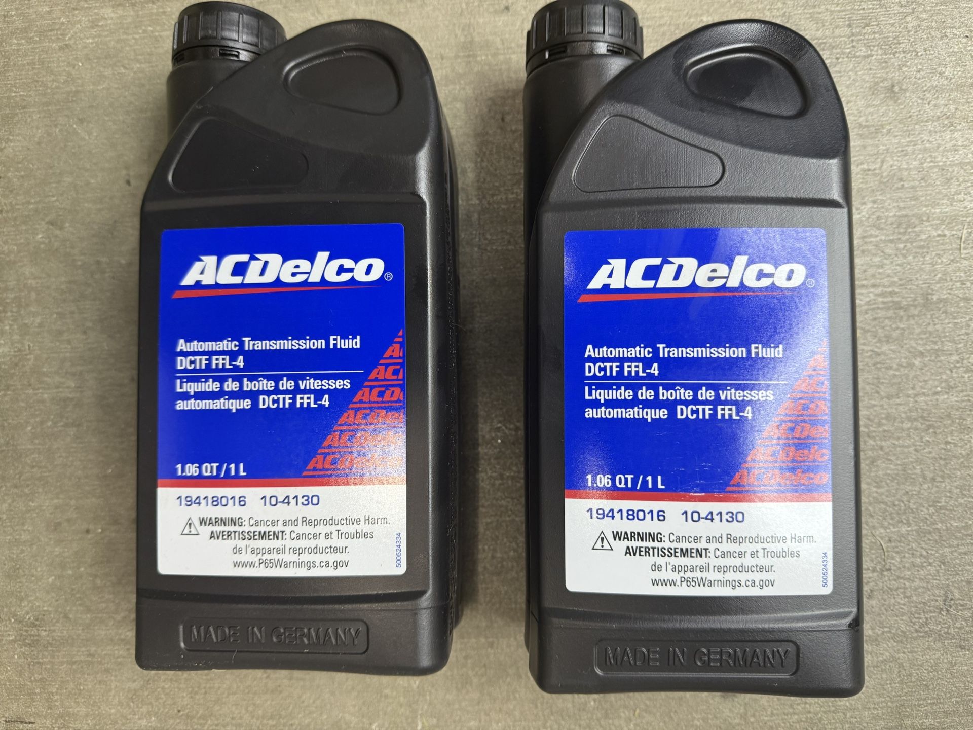 2020-2024 C8 Corvette ACDelco DCT FFL-4 Automatic Transmission Fluid ...
