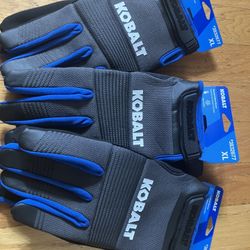 3  Pair Of Kobalt Work Gloves size  X- Large Or Large