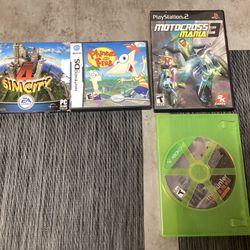 Xbox 1, PS2, Nintendo DS & PC CD-ROM Games Lot