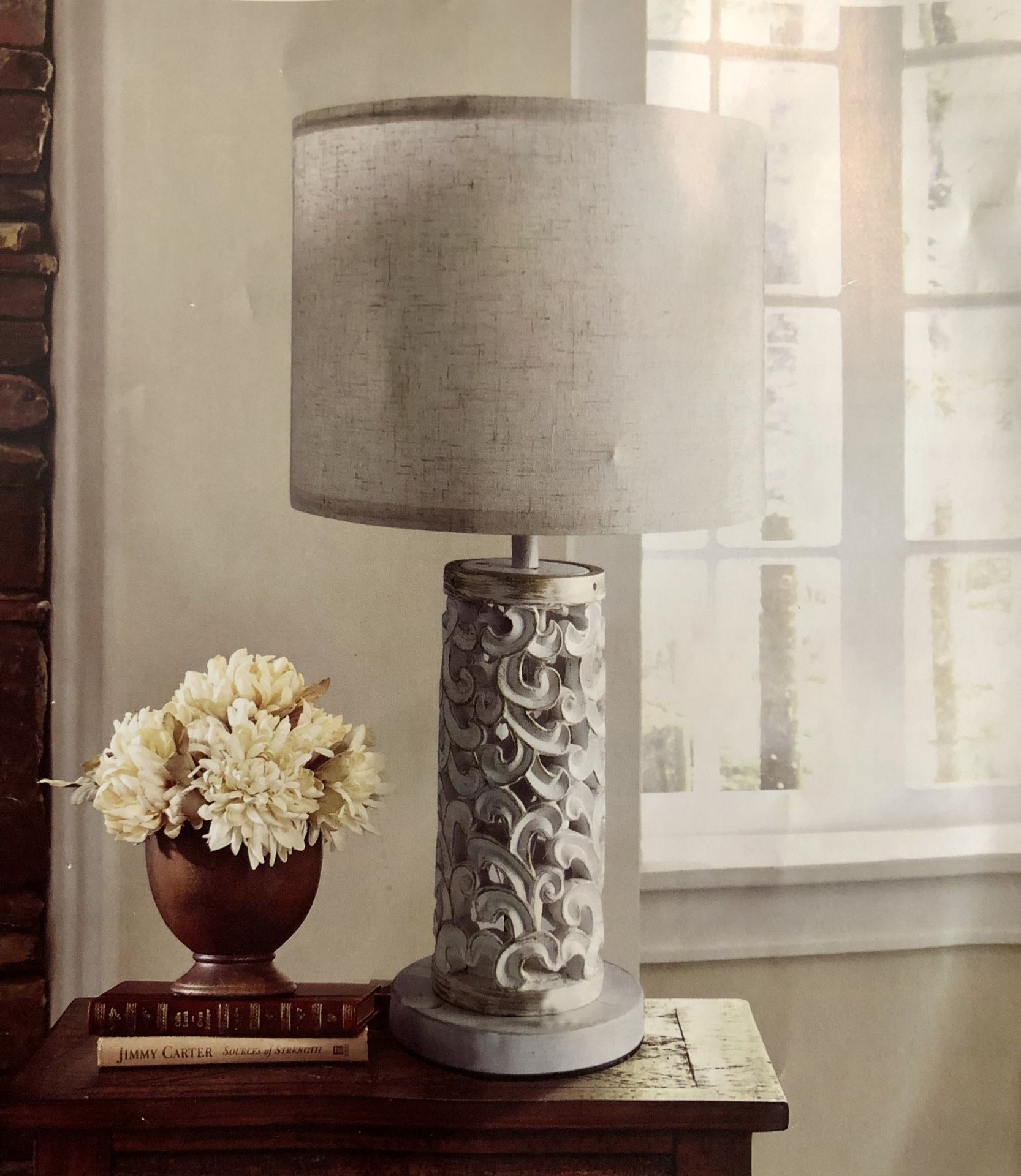 Farmhouse Table Lamp Set of 2