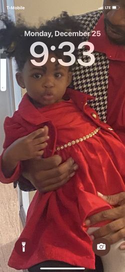 Size 2t Red Satin Girls Dress Worn Once 
