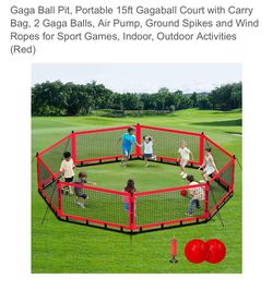 Ball Pit, Portable 15ft Gagaball Court  (m25)