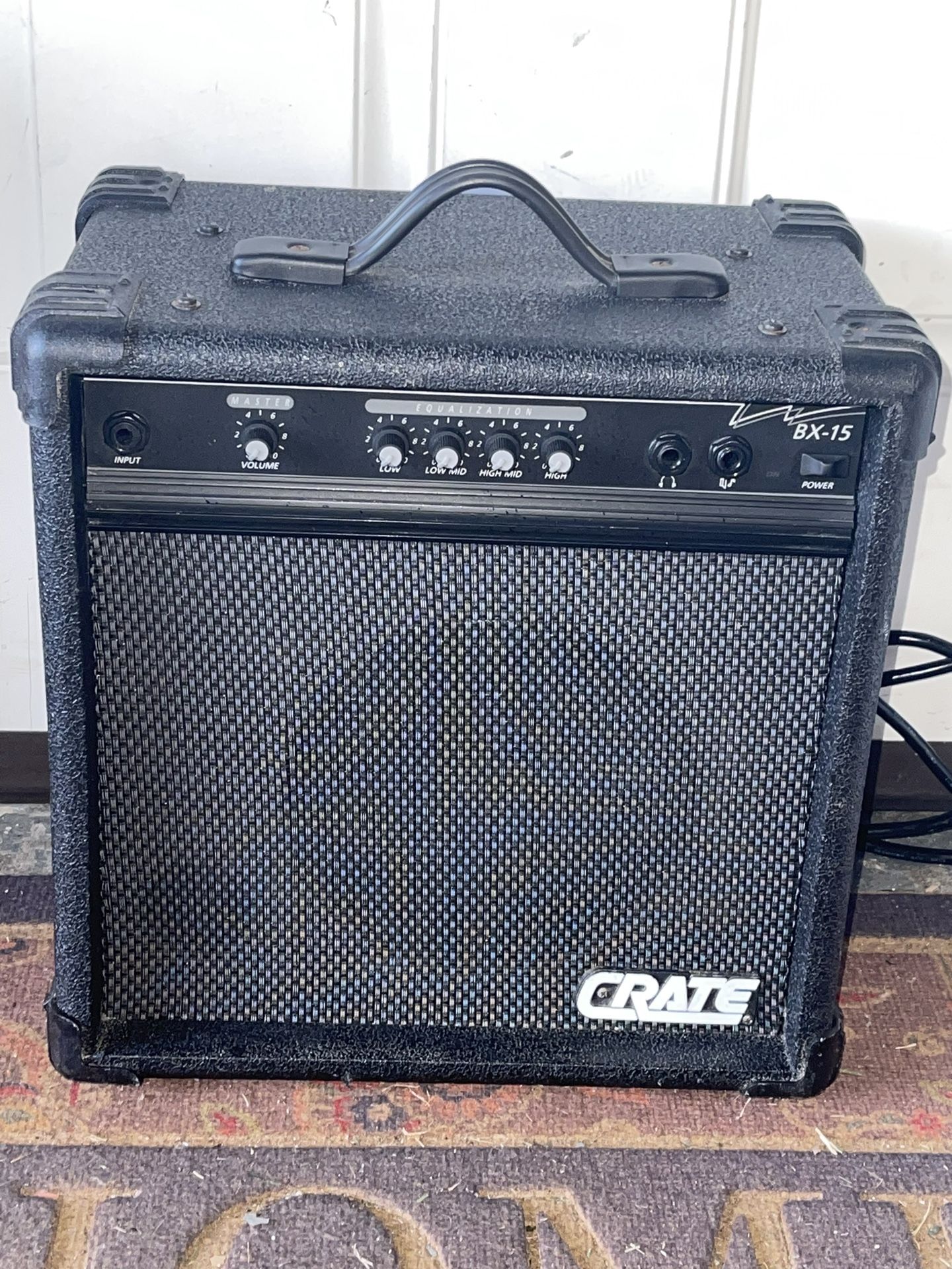Crate BX15 Amplifier Bass Guitar Used Pre Owned Tested Works Great Slim Electronics