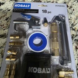 Kobalt - 18-Piece Air Compressor Accessory Kit Ensemble With Bag