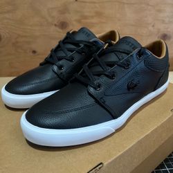 Lacoste Bayliss Vule Premium Black 7-30SPM003502H Men size 7