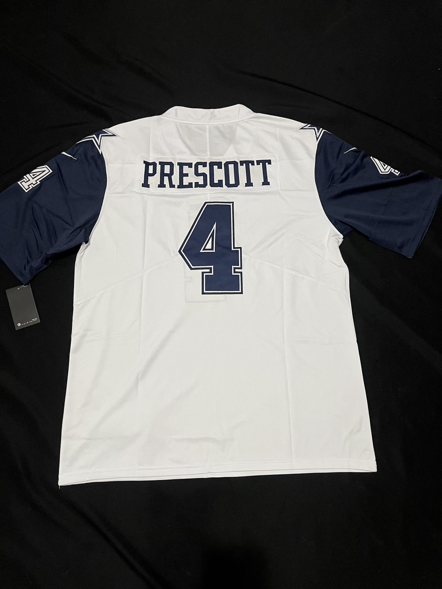 Dallas Cowboys White Color Rush Dak Prescott Jersey