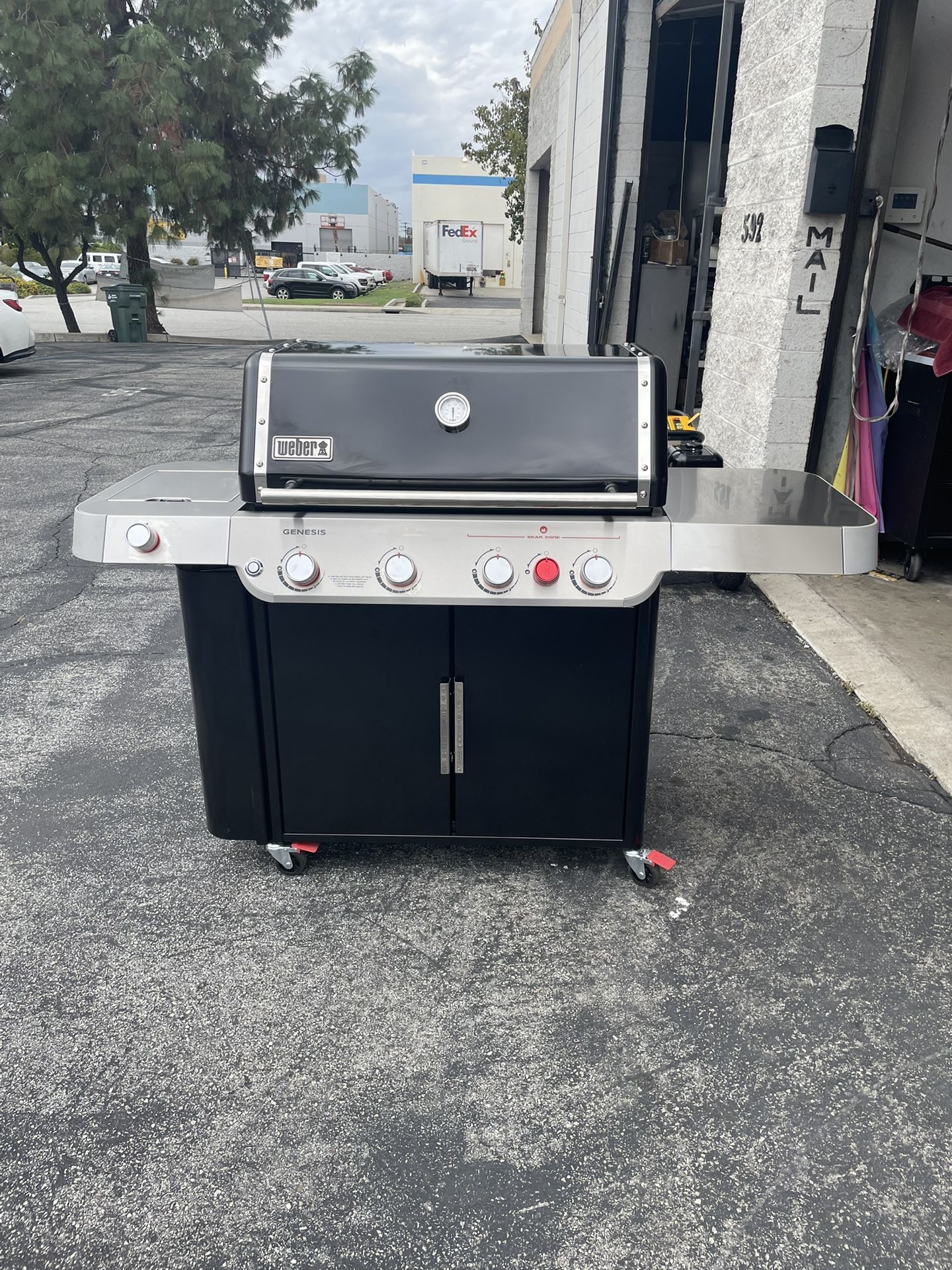 Bbq Grill Gas Prooane Weber With Side Burner 