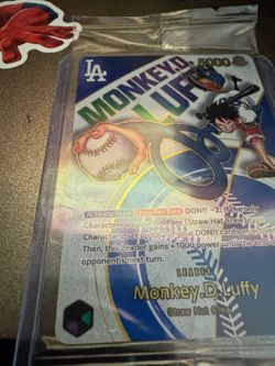Luffy dodgers card promo