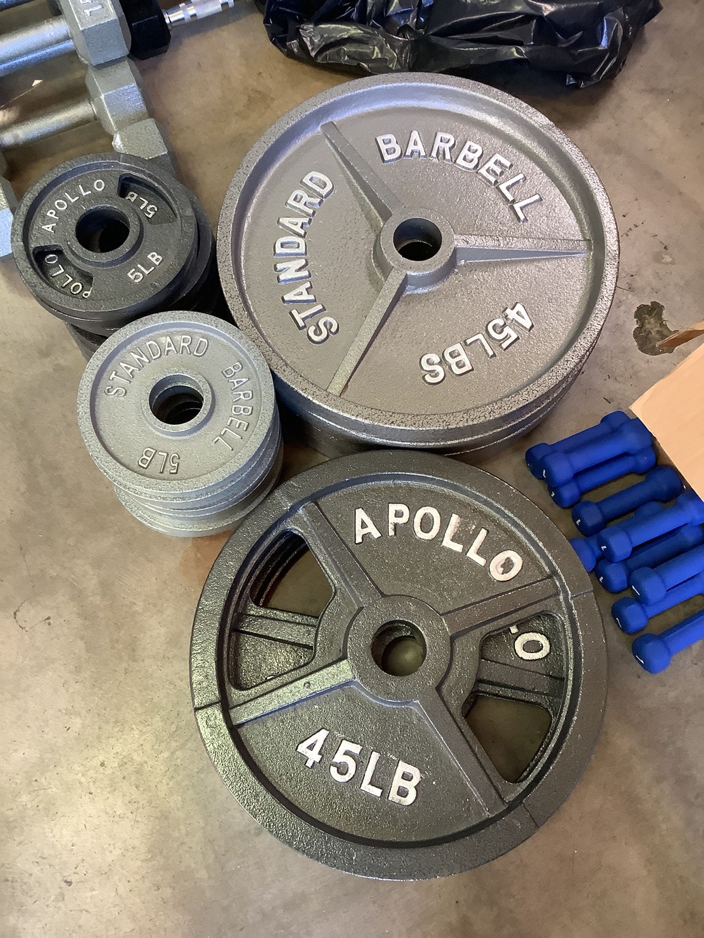 New Dumbbells, Olympic Plates, Standard Plates, Heavy Bags And More for