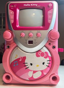 Vintage Hello Kitty 68109 CD+G Karaoke Machine with Screen - Tested Unit Only