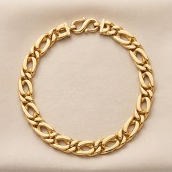 24k Pure Gold Men’s 7.1mm Curb Link Bracelet | 37.4g | 7" Wrist pur220