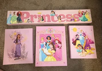 Disney princess Canvas Picture Frames